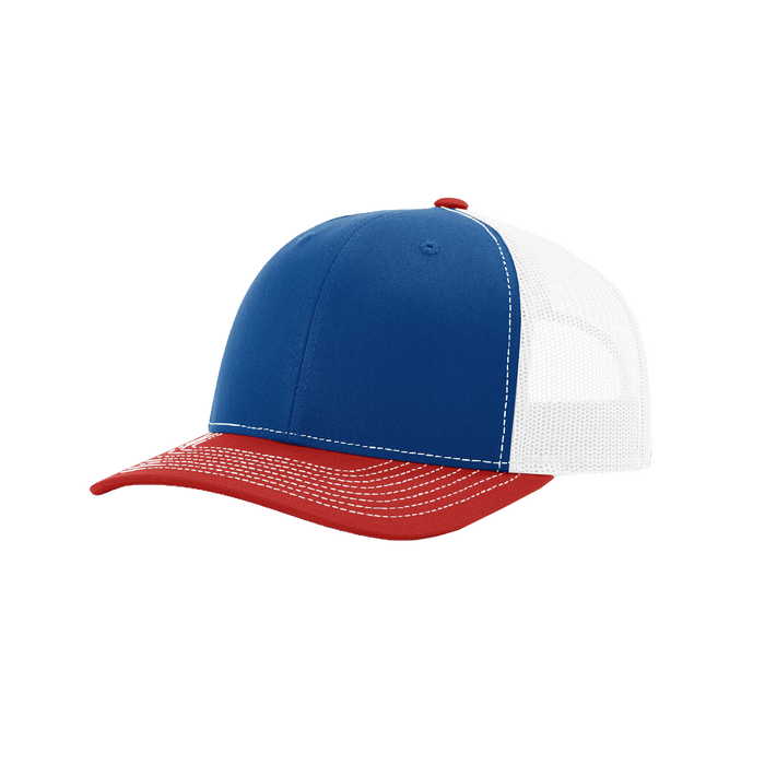 Royal/Red/White Richardson Trucker Snapback Hat