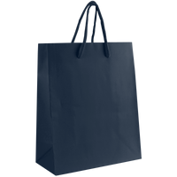 Navy Blue Small Matte Shopper Bag Thumb