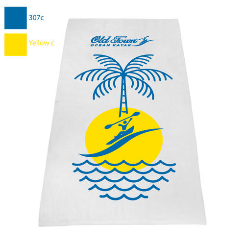 Johnson Outdoors / Classic White Beach Towel / Best Selling Towels