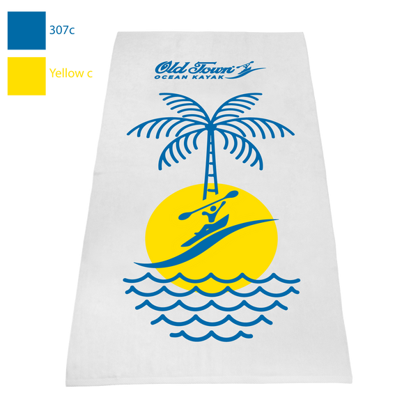 embroidery,  white beach towels,  best selling towels,  silkscreen imprint, 