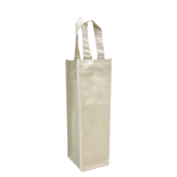Natural 1 Bottle Heavyweight Cotton Wine Tote Thumb