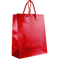 Red Small Glossy Shopper Bag Thumb