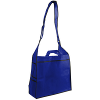 Royal Blue Messenger Tote Bag Thumb