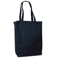 Navy Blue Cotton Canvas Tote Thumb