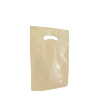 Ivory Small Eco-Friendly Die Cut Plastic Bag Thumb