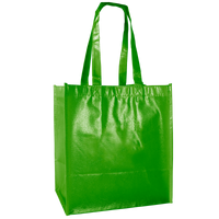 Lime Green Laminated Little Storm Grocery Bag Thumb