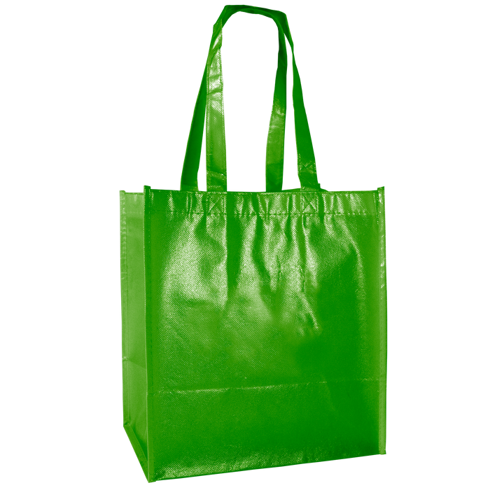 Lime Green Laminated Little Storm Grocery Bag