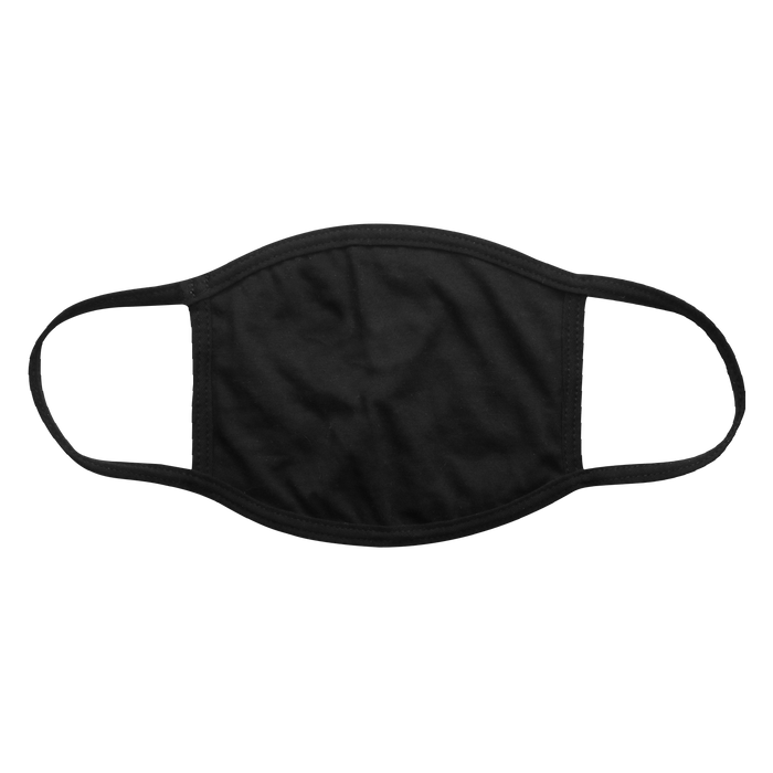 Black 3 Ply Cotton Face Mask