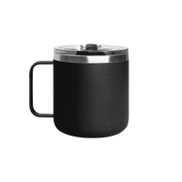 Matte Black Stainless Steel Insulated Camper Mug Thumb