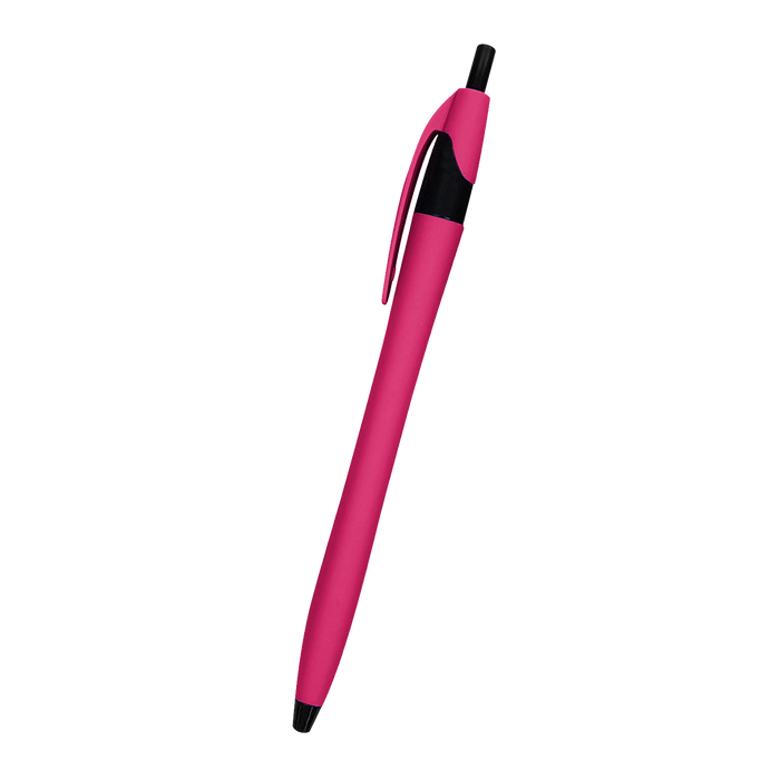 Pink Rubberized Dart Pen