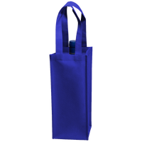 Royal Blue Single Bottle Wine Tote Thumb