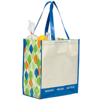 Blue PET Pattern 1767 Discontinued-Green Recycled Tote Thumb