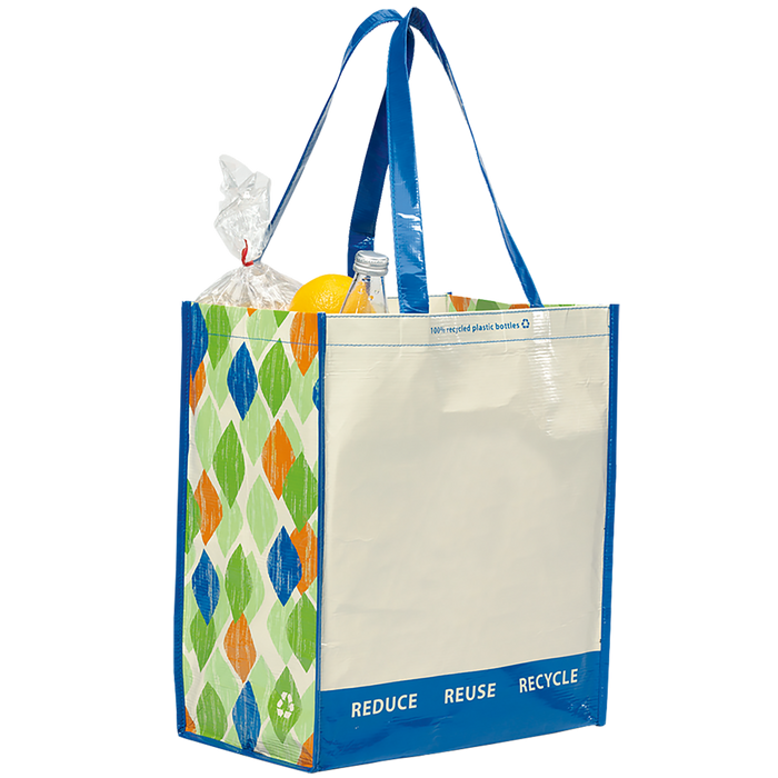 Blue PET Pattern 1767 Discontinued-Green Recycled Tote