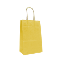 Yellow Mini Kraft Color Paper Shopper Bag Thumb