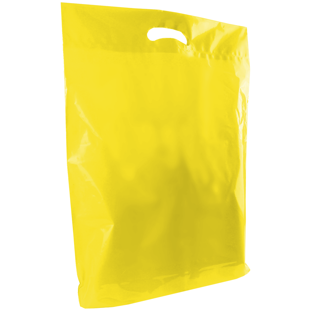 Yellow Plastic Carrier Bag