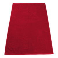 Red Seascape Color Beach Towel Thumb