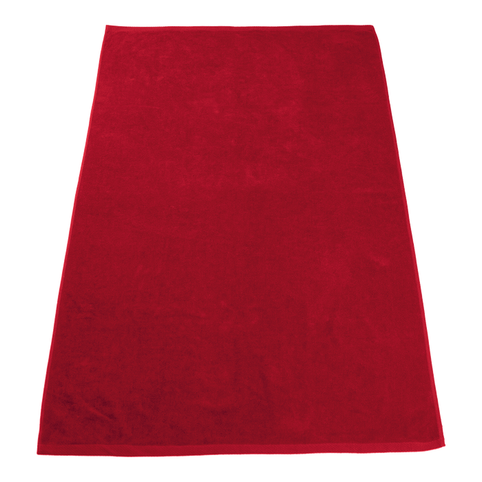 Red Seascape Color Beach Towel