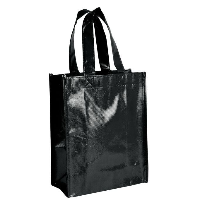 Black Laminated Fiesta Tote