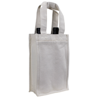 Natural Heavyweight 2 Bottle Wine Tote Thumb