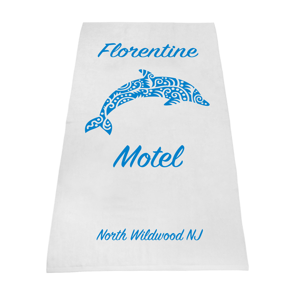 imprinted beach towels,  white beach towels, 