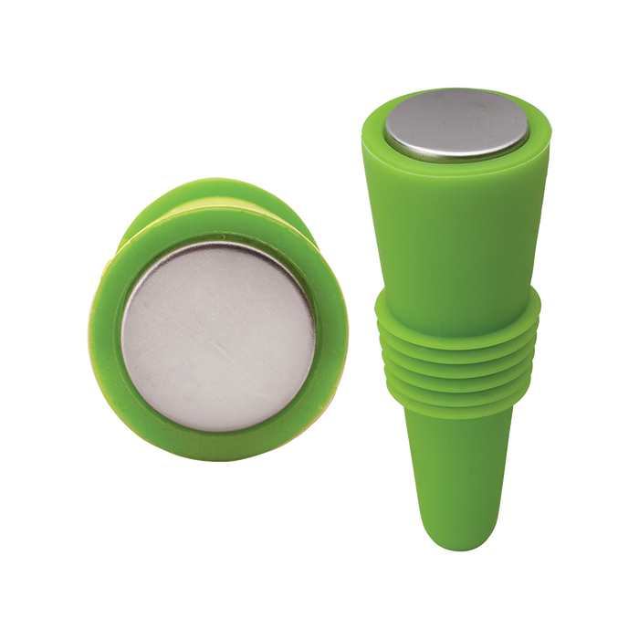 Lime Green Vino Silicone Wine Stopper