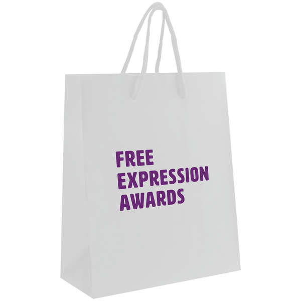 paper bags,  breast cancer awareness bags, 