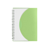 Lime Green Crescent Spiral Notebook Thumb