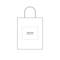  Extra Small White Paper Shopper Bag Thumb