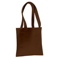 Brown Large Vegan Leather Tote Bag Thumb