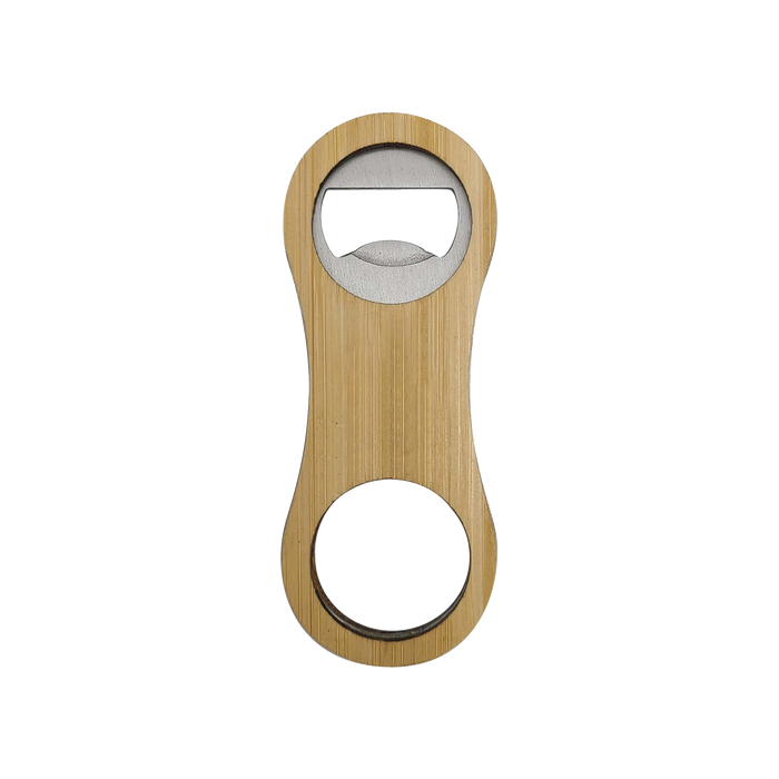 Bamboo Rounded Bamboo Bottle Opener