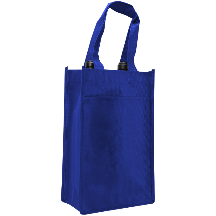 Royal Blue 2 Bottle Wine Tote