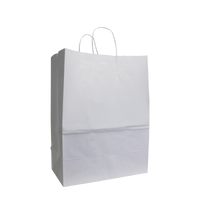 White Large White Paper Shopper Bag Thumb