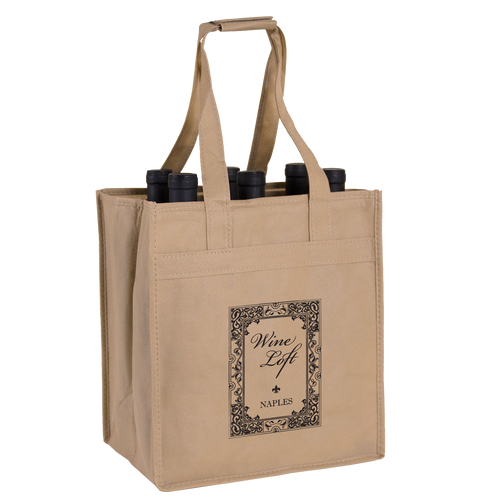 The Wine Loft of Naples / 6 Bottle Wine Tote / Wine Totes