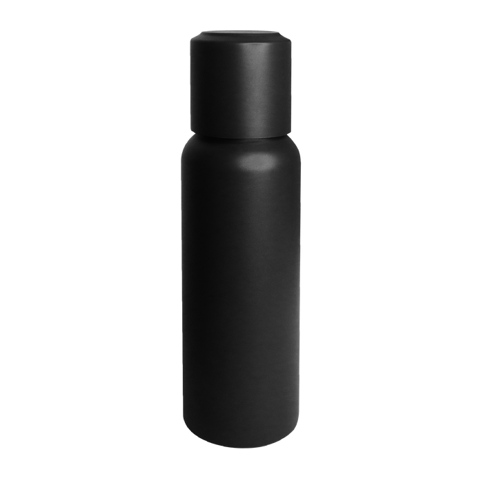 Black Stainless Steel Insulated Thermos with Cup