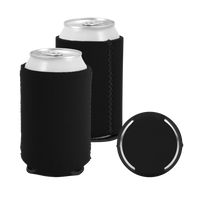 Black Premium Collapsible Neoprene Koozie Thumb