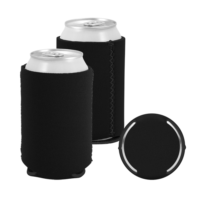 Black Premium Collapsible Neoprene Koozie