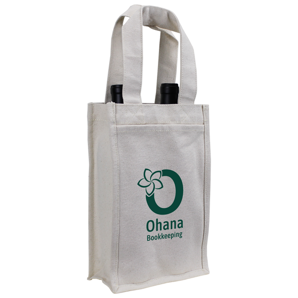 cotton canvas bags,  wine totes, 