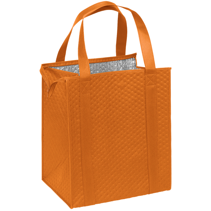 Orange Large Insulated Tote