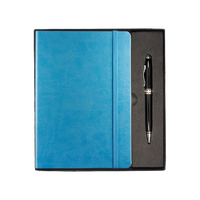 Light Blue Tuscany™ Journal and Stylus Pen Gift Set Thumb