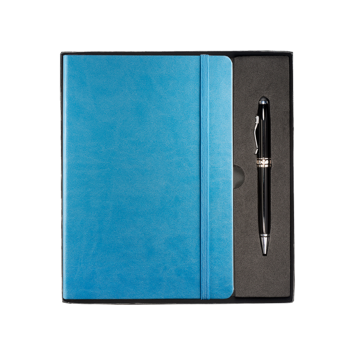 Light Blue Tuscany™ Journal and Stylus Pen Gift Set