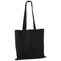 Black Basic Cotton Tote Thumb