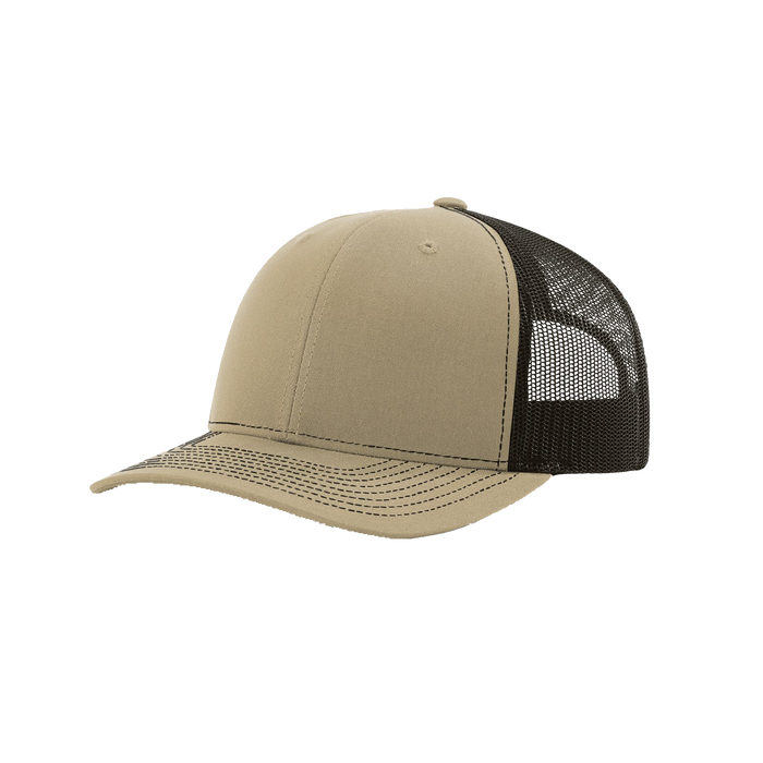 Khaki/Coffee Richardson Trucker Snapback Hat