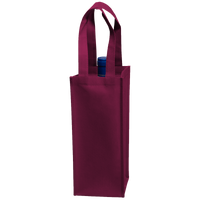 Burgundy Single Bottle Wine Tote Thumb