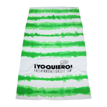 Tie-Dye Striped Beach Towel