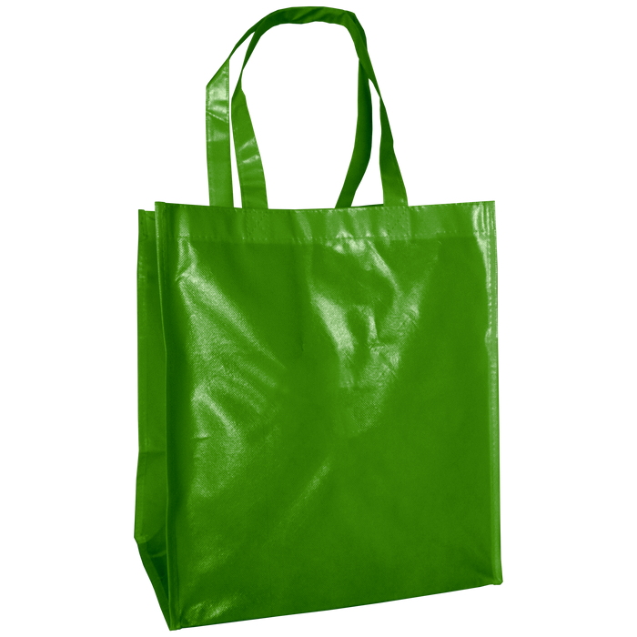 Lime Green Laminated Big Storm Grocery Bag