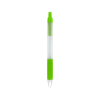 Lime Green with Black Ink Frosted Barrel Pen Thumb