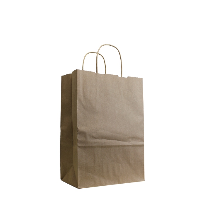 Natural Small Kraft Paper Shopper Bag