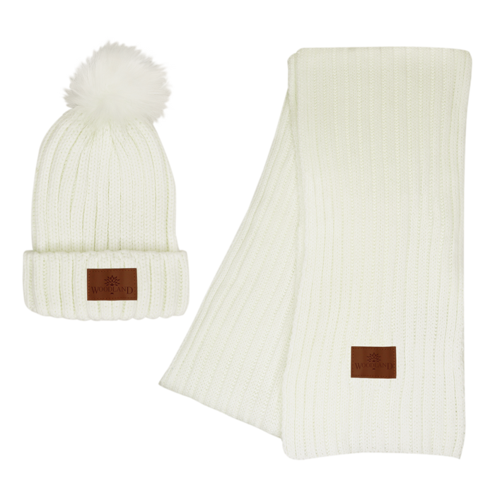  Cozy Knit Hat & Scarf Set