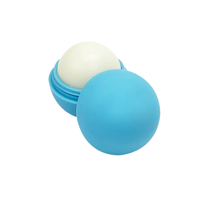 Light Blue with Vanilla Flavor Spherical Lip Balm