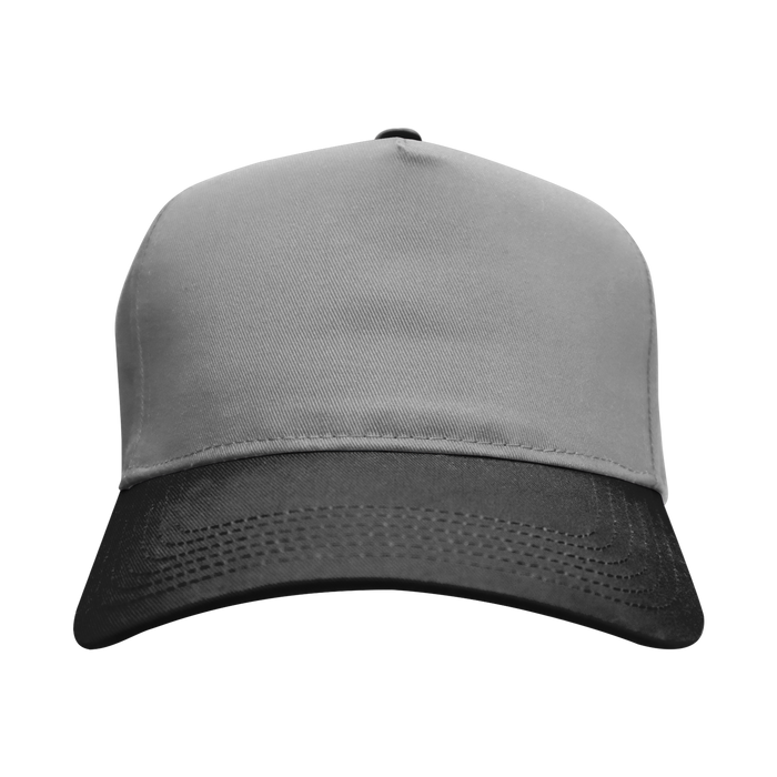 Black/Grey Otto Cotton Twill Baseball Cap